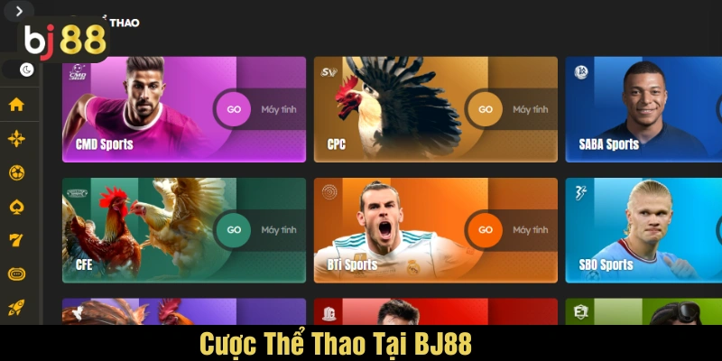 Cược thể thao tỷ lệ cao cùng sân chơi BJ88