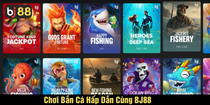 Nhiều tựa game bắn cá nhấp dẫn